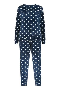 Yumi Super Soft Spot Fleece Pyjamas -Fashion Women K35952s5