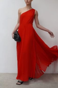 Religion One Shoulder Maxi Dress With Full Skirt -Fashion Women K39362s3