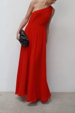 Religion One Shoulder Maxi Dress With Full Skirt -Fashion Women K39362s4