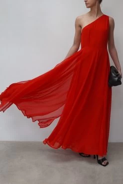 Religion One Shoulder Maxi Dress With Full Skirt -Fashion Women K39362s5