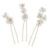 Ivory & Co Fleur Ceramic Floral Hairpin Set