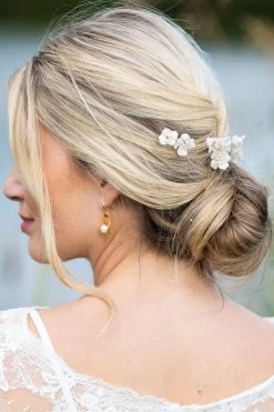 Ivory & Co Fleur Ceramic Floral Hairpin Set -Fashion Women K39780s3