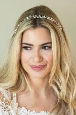 Ivory & Co Bohemia Crystal And Pearl Hair Vine -Fashion Women K39784s3