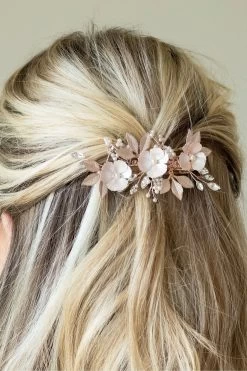 Ivory & Co Gardenia Crystal And Pearl Enamelled Clip -Fashion Women K39785s4