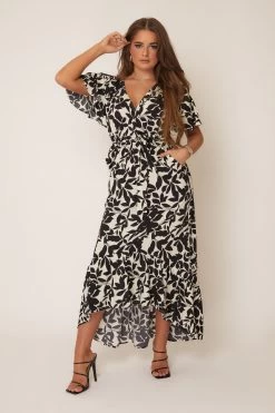 Girl In Mind Shellie Short Sleeve Tiered Belted Dress