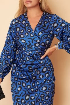 Girl In Mind Elsa Long Sleeve Wrap Asymmetric Dress -Fashion Women K43196s4