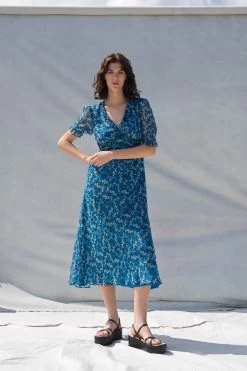 Great Plains Meadow Ditsy V Neck Dress