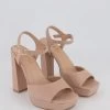 Office Hearty Square Toe Platform Block Heeled Sandals -Fashion Women K48533s