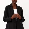 Religion Double Breasted Blazer In Textured Ramie Linen Blend With Belt -Fashion Women K48595s