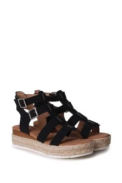 Linzi Kenzi Nubuck Gladiator Espadrille Platform Wedge -Fashion Women K50922s3