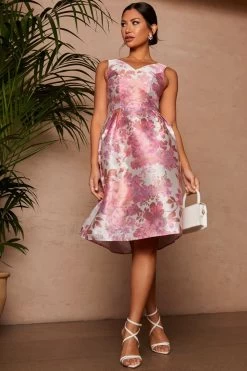 Chi Chi London Sleeveless Floral Printed Dress -Fashion Women K51277s4