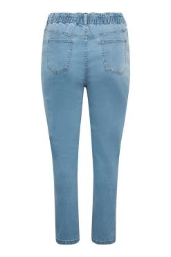 Yours Curve Elastic Waist Mom Jean -Fashion Women K51984s5