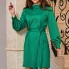 Sosandar Belted Shift Dress -Fashion Women K52260s