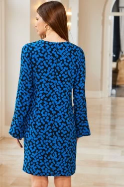 Sosandar Spot Gold Bar Tab Fluted Cuff Tunic -Fashion Women K52280s5