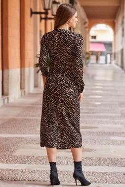 Sosandar Wrap Midi Dress -Fashion Women K52283s3