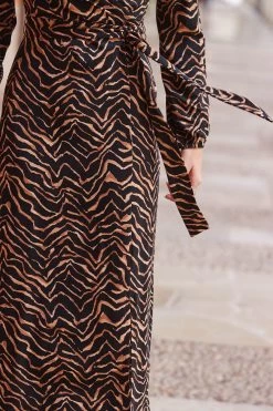 Sosandar Wrap Midi Dress -Fashion Women K52283s4