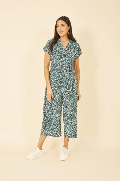 Yumi Dash Print Culotte Jumpsuit
