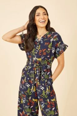 Yumi Animal Kingdom Jumpsuit -Fashion Women K54228s3