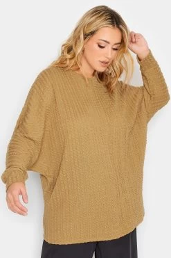 Yours Curve Jacquard Ribbed Jumper