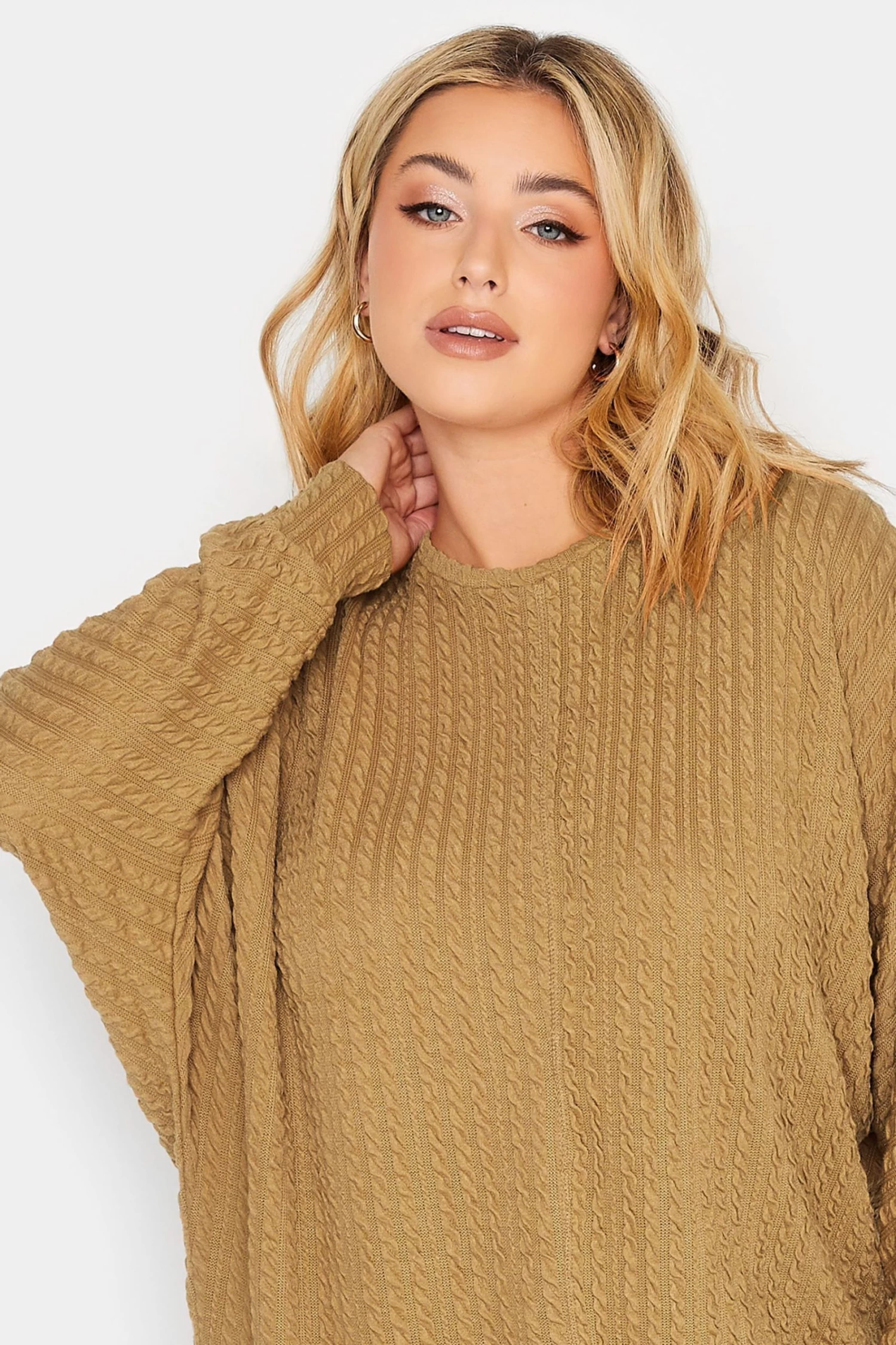 Yours Curve Jacquard Ribbed Jumper 6 Yours Curve Jacquard Ribbed Jumper - Image 4