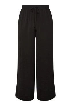 Yours Curve Washed Twill Wide Leg Trouser -Fashion Women K55391s3