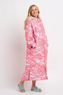 Brakeburn Zebra Print Chinook Changing Robe -Fashion Women K56485s5