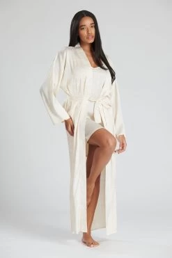 Loungeable Long Length Satin Robe