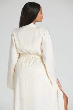 Loungeable Long Length Satin Robe -Fashion Women K64024s3