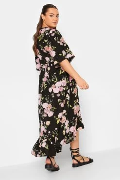 Yours Curve High Low Midi Dress -Fashion Women K65445s4