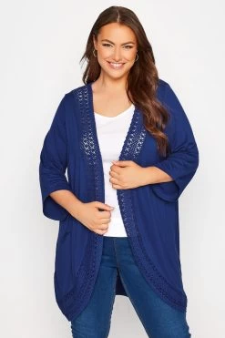 Yours Curve Lace Front Kimono