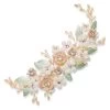 Ivory & Co Botanica Crystal And Pearl Enamelled Floral Clip