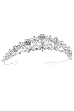 Ivory & Co Lolita Crystal And Pearl Vinage Inspired Tiara