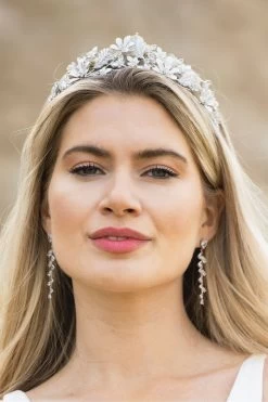 Ivory & Co Aubrey Crystal Floral Enamelled Tiara 10 Ivory & Co Aubrey Crystal Floral Enamelled Tiara -Fashion Women L65368s4