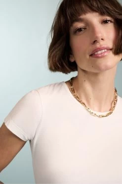 Baukjen White Essentials Organic Slim T-Shirt -Fashion Women M07927s3