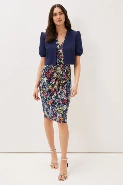 Phase Eight Blue Mabel Jacket -Fashion Women M08157s3