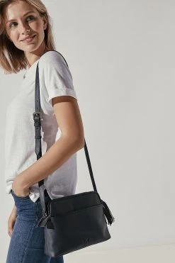 Crew Clothing Company Womens Natural Crossbody Leather Bag -Fashion Women M14234s4