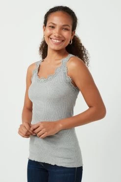 Rosemunde Silk Blend Top With Lace Detail -Fashion Women M32963s4