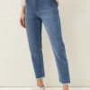 Phase Eight Blue Petra Raw Hem Straight Jeans -Fashion Women M42371s
