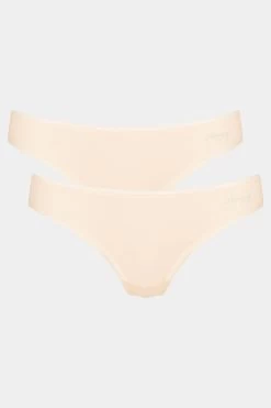 Sloggi Cream Go Brazillian Briefs 2 Pack 11 Sloggi Cream Go Brazillian Briefs 2 Pack -Fashion Women M50897s4