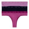 French Connection Purple Thong 3 Pack
