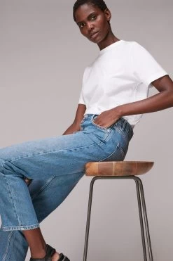 Whistles Authentic Hollie Button Crop Jeans -Fashion Women M66882s3