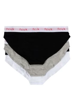 French Connection Black FCUK Briefs 3 Pack -Fashion Women M67312s2