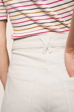White Stuff Natural Tia Wide Leg Cropped Jeans -Fashion Women M67407s5