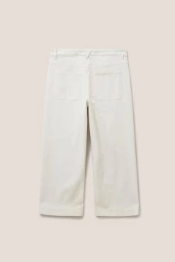 White Stuff Natural Tia Wide Leg Cropped Jeans -Fashion Women M67407s7