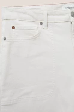 White Stuff Natural Tia Wide Leg Cropped Jeans -Fashion Women M67407s8