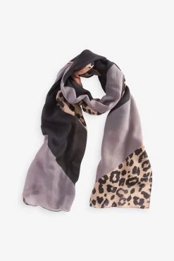 Next Animal/Neutral Print Lightweight Scarf -Fashion Women M70910s4