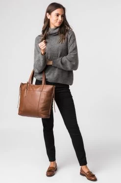 Cultured London Bromley Leather Tote Bag -Fashion Women M83035s6