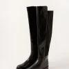 Monsoon Olivia Black Leather Riding Boots -Fashion Women M88325s