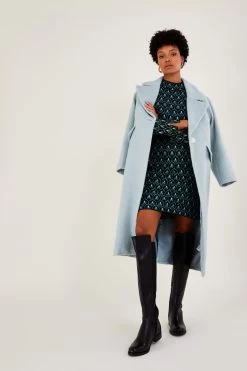 Monsoon Olivia Black Leather Riding Boots -Fashion Women M88325s3