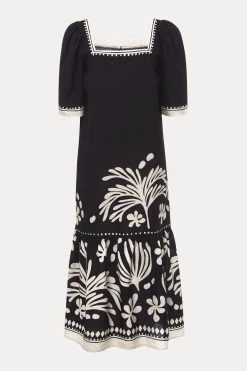 Phase Eight Multi Estelle Paisley Tie Waist Black Dress -Fashion Women M92 145s6